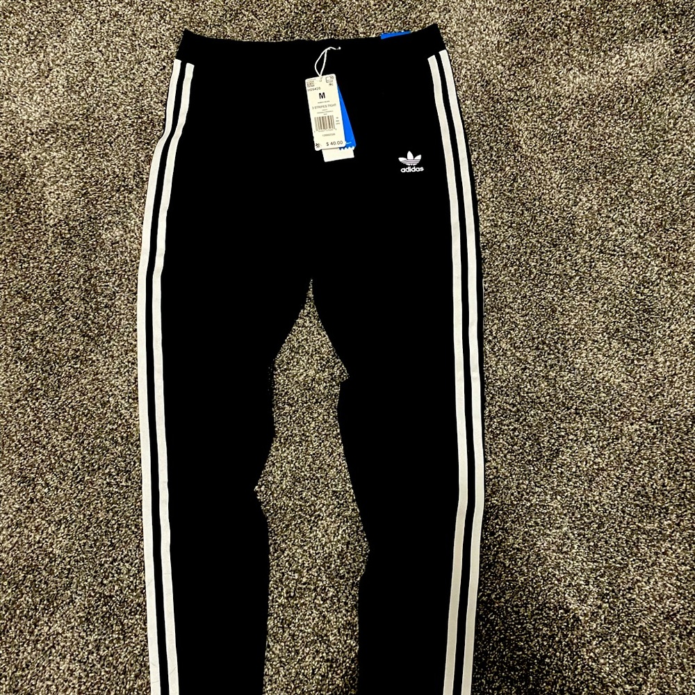 Adidas Women Three Stripe Tights Brand New With Tags Never Worn Medium